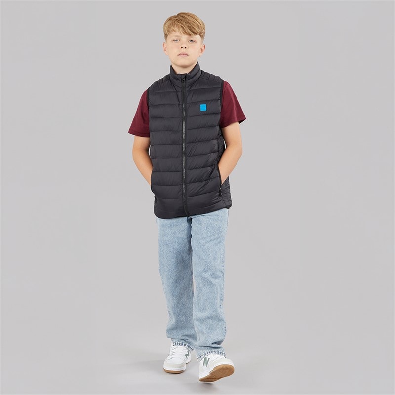 JACK & JONES Boys Bradley Light Bodywarmer Black - Image 4
