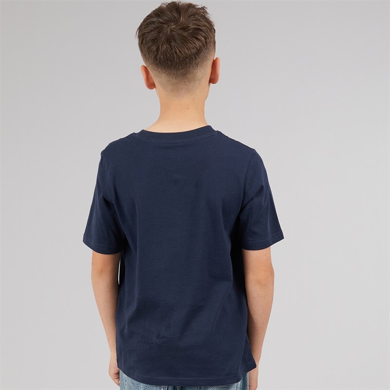 JACK & JONES Boys Tom T-Shirt Navy Blazer - Image 2