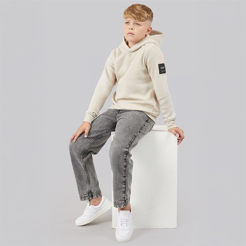 JACK & JONES Boys Cleveland Hoodie Moonbeam - Image 4