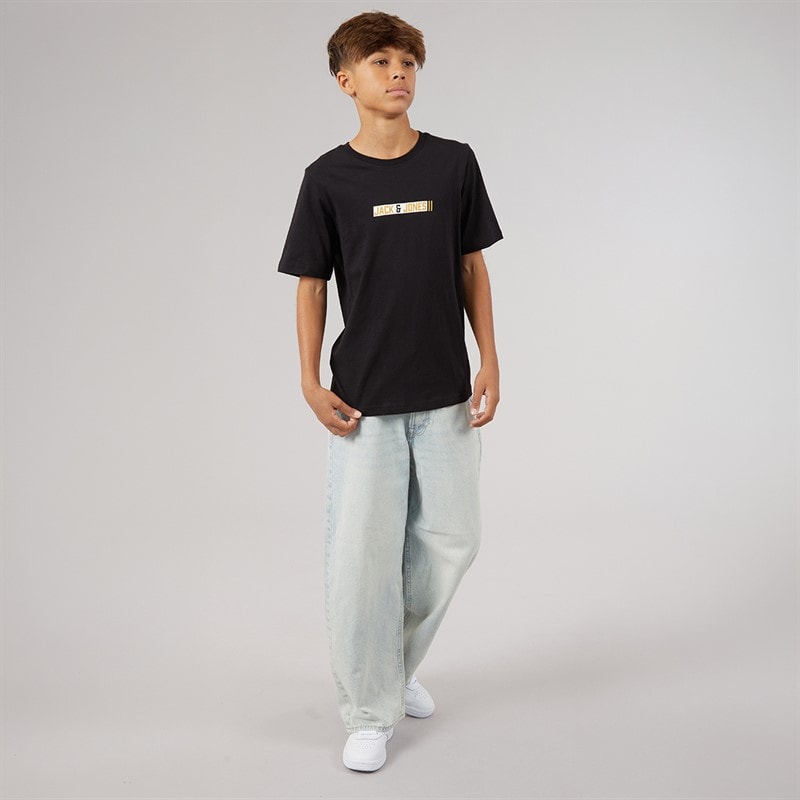 JACK & JONES Boys Munk T-Shirt Black - Image 4