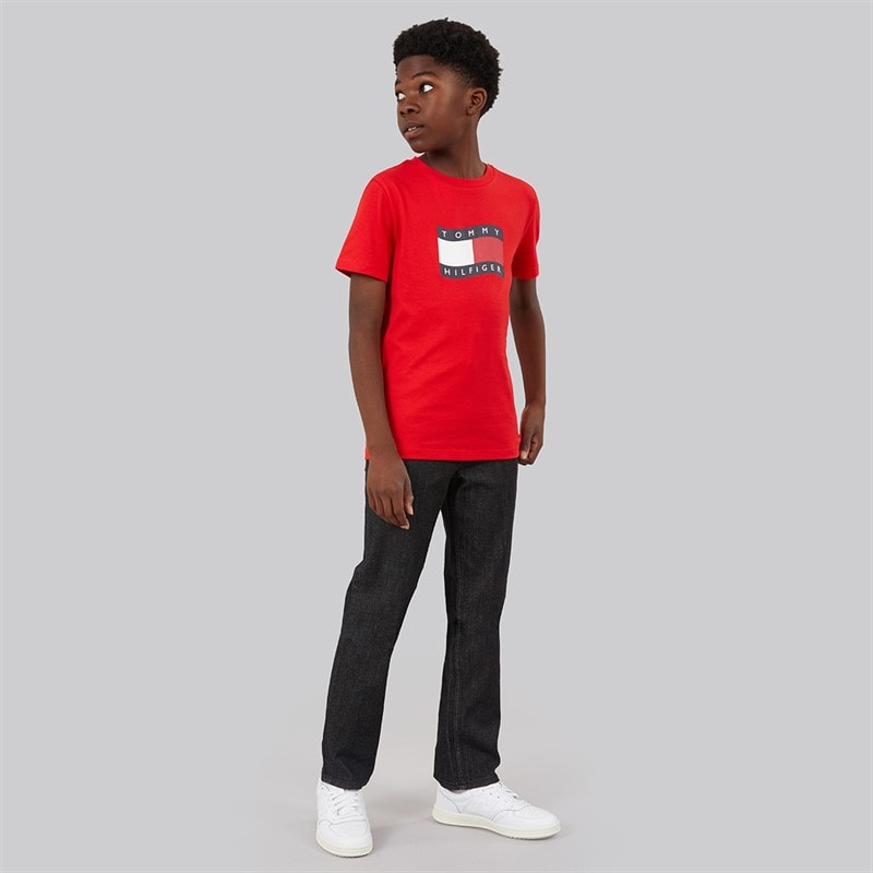 JACK & JONES Boys Clark AKM 965 Jeans Black Denim - Image 4