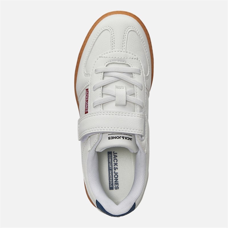 JACK & JONES Boys Hype PU Trainers Bright White - Image 4