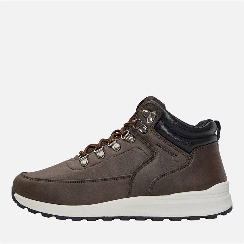 JACK & JONES Mens Melfort PU Boots Java - Image 1
