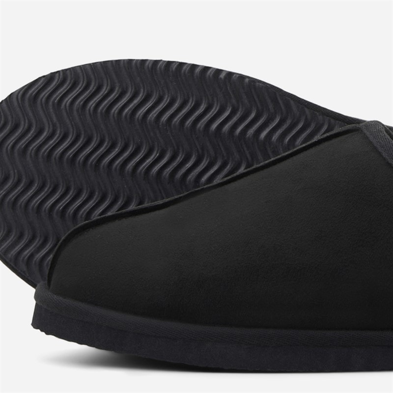 JACK & JONES Mens Dudely Slippers Anthracite - Image 2