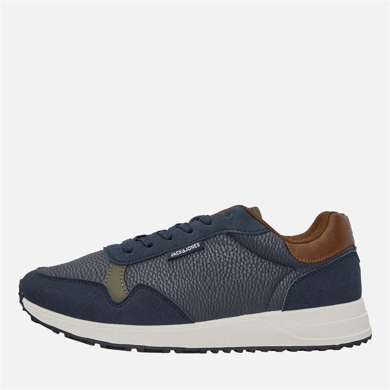 JACK & JONES Mens Bowden Trainers Navy - Image 1