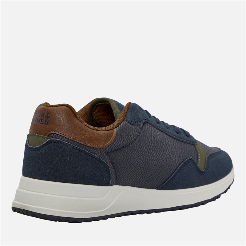 JACK & JONES Mens Bowden Trainers Navy - Image 5