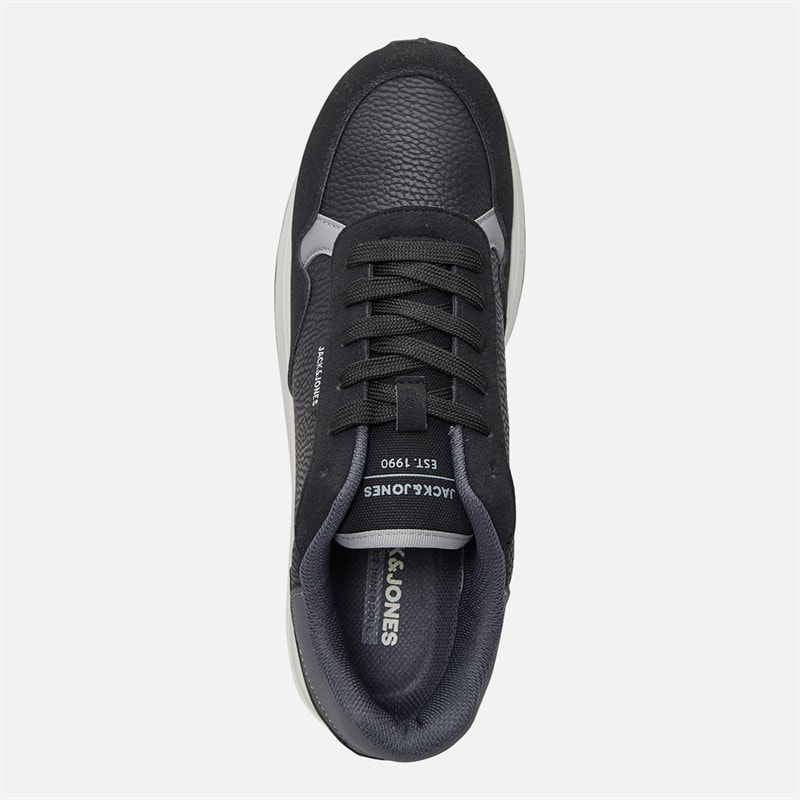 JACK & JONES Mens Bowden Trainers Black - Image 4