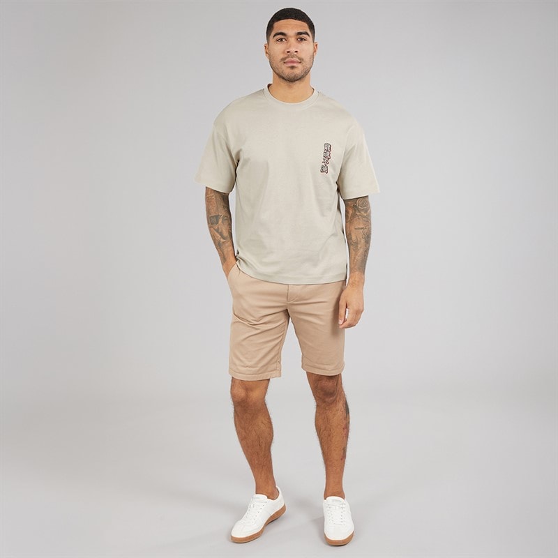 JACK & JONES Mens Tokyo Ward T-Shirt Moonbeam - Image 4