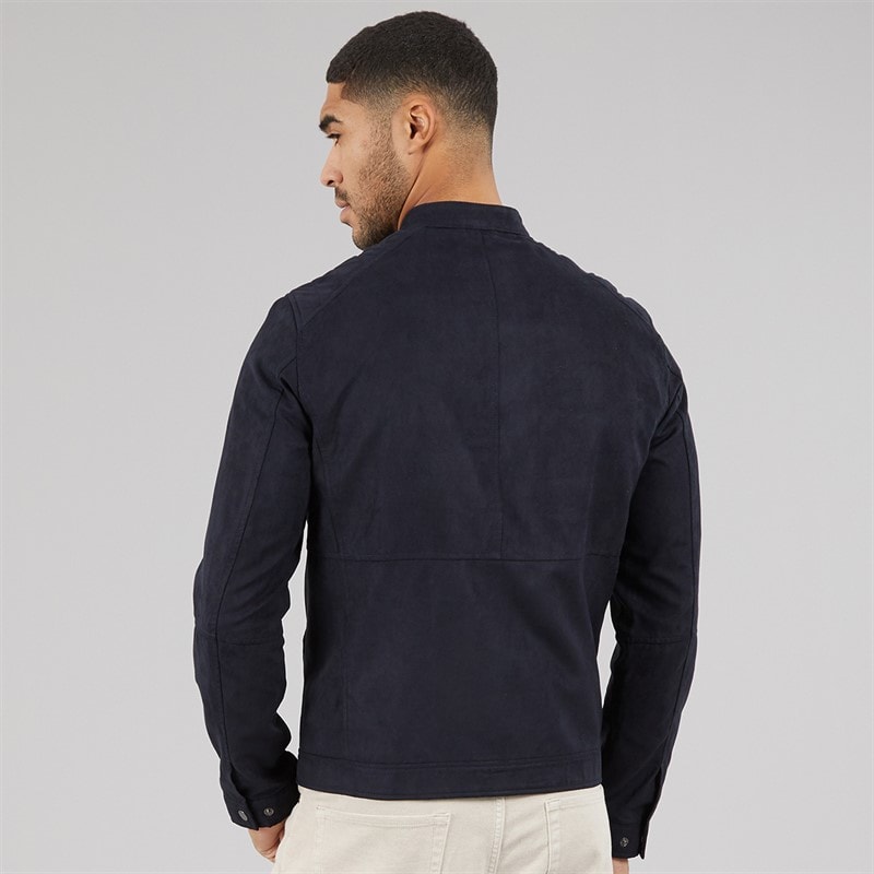 JACK & JONES Mens Dylan PU Jacket Black - Image 2