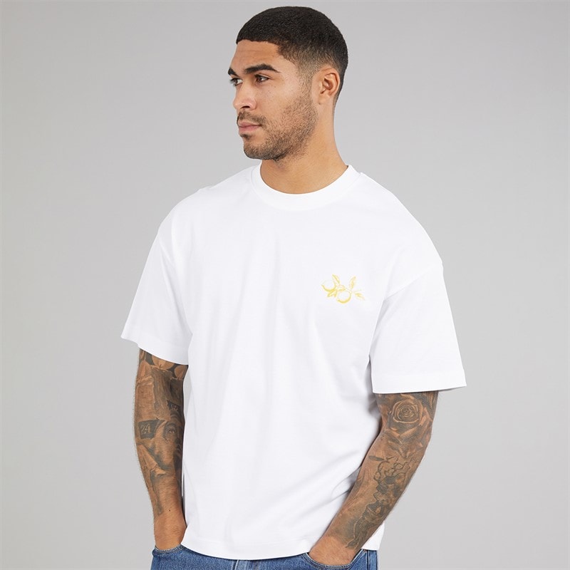 JACK & JONES Mens Limencello T-Shirt Bright White Limencello - Image 2