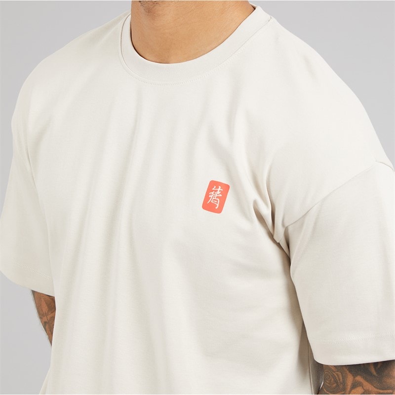 JACK & JONES Mens Fish T-Shirt Moonbeam Fish - Image 5