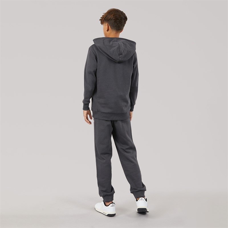 JACK & JONES Boys Mickey Sweatshirt And Joggers Tracksuit Asphalt - Image 2