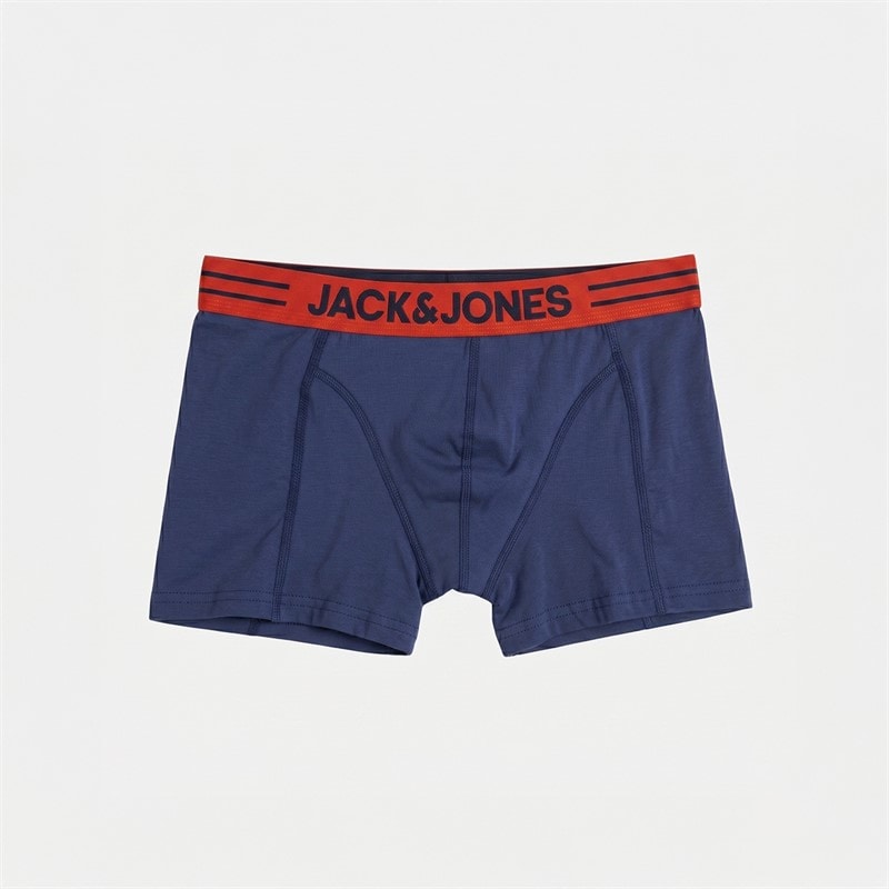 JACK & JONES Mens Sense Solid Seven Pack Trunks Black/Dark Navy/Dark Navy/Oceana/Oceana/Black/Black - Image 2