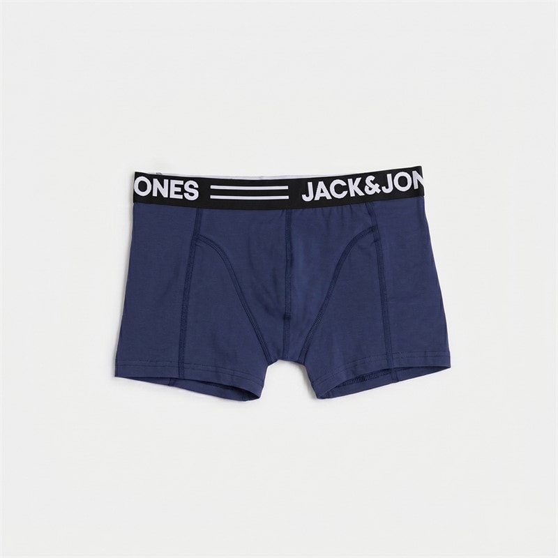 JACK & JONES Mens Sense Solid Seven Pack Trunks Black/Dark Navy/Dark Navy/Oceana/Oceana/Black/Black - Image 3