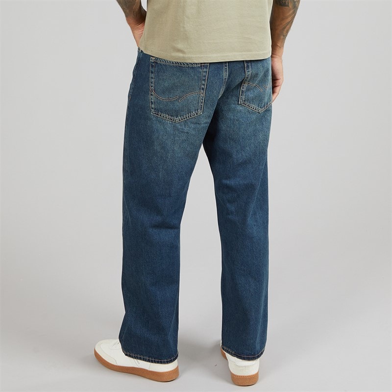 JACK & JONES Mens Ted Original 918 Loose Straight Blue Denim - Image 2