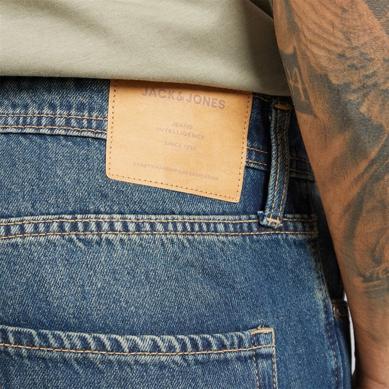 JACK & JONES Mens Ted Original 918 Loose Straight Blue Denim - Image 3
