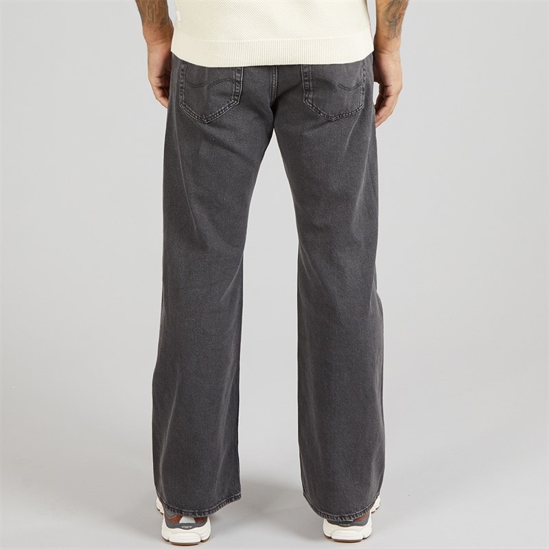 JACK & JONES Mens Toby Original 737 Flared Jeans Black Denim - Image 2