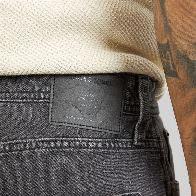 JACK & JONES Mens Toby Original 737 Flared Jeans Black Denim - Image 3