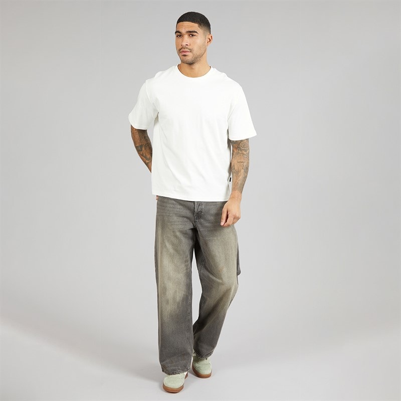 JACK & JONES Mens Dave Original 573 Wide Jeans Black Denim - Image 4