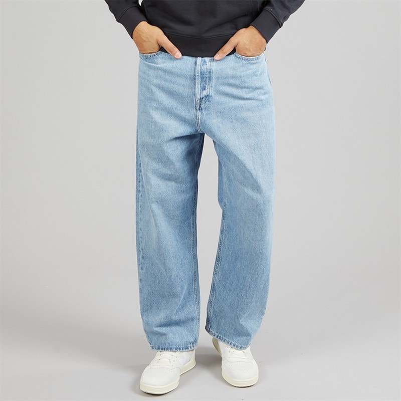 JACK & JONES Mens Ron Original AM 192 Loose Jeans Blue Denim