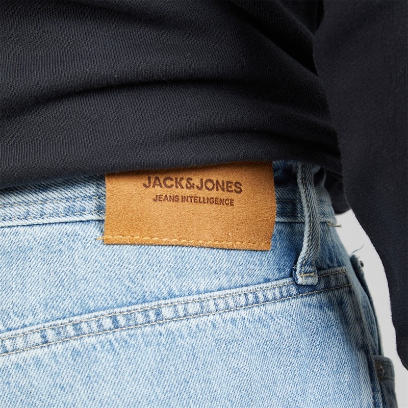 JACK & JONES Mens Ron Original AM 192 Loose Jeans Blue Denim - Image 3