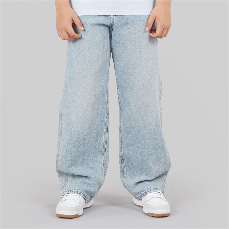 JACK & JONES Boys Alex Norrebro SQ 150 Baggy Fit Jeans Blue Denim