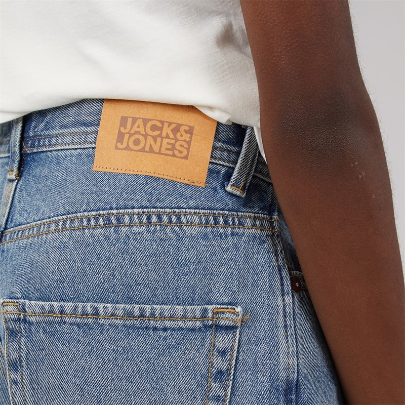 JACK & JONES Boys Dave Original SQ 138 Wide Fit Jeans Blue Denim - Image 3