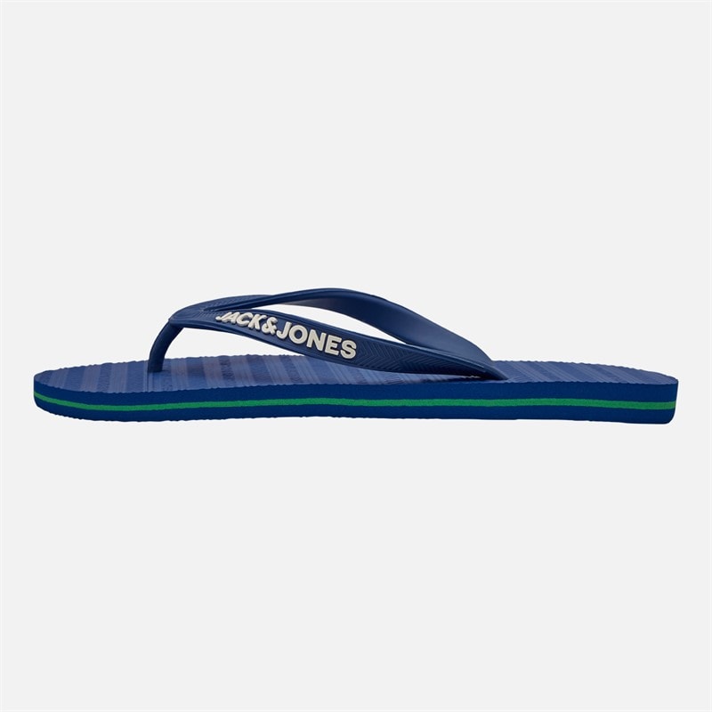 JACK & JONES Mens Basic Flip Flops Blue Quartz - Image 2