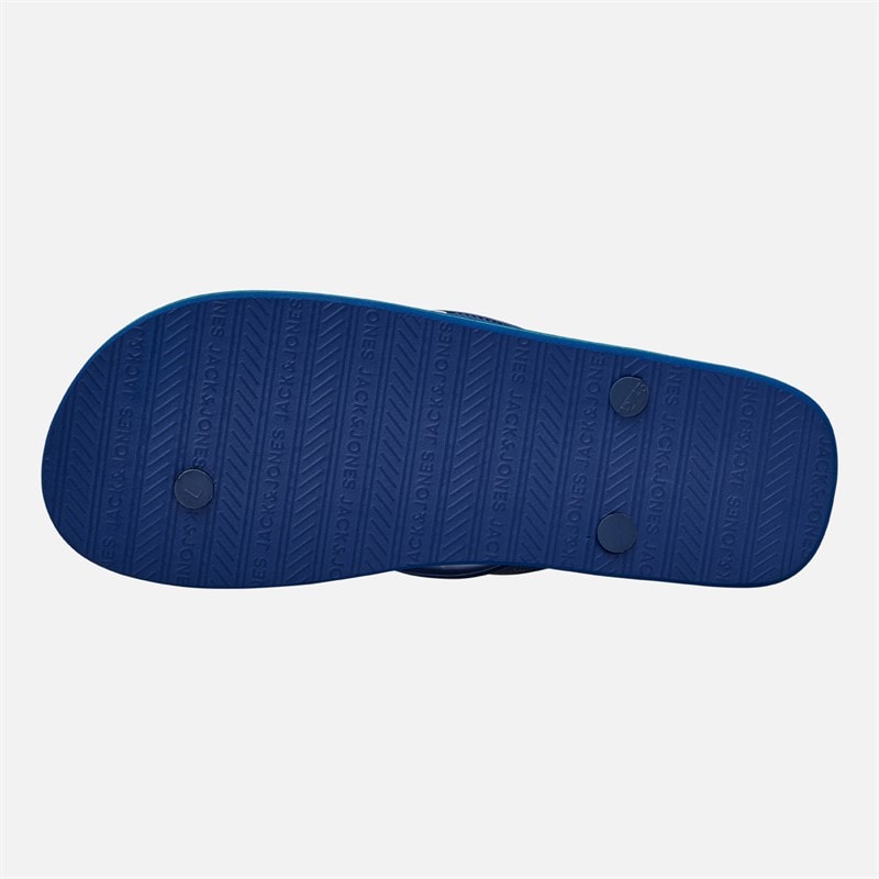 JACK & JONES Mens Basic Flip Flops Blue Quartz - Image 3