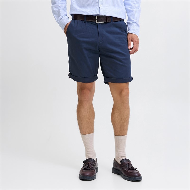JACK & JONES Mens Chino Shorts Navy Blazer