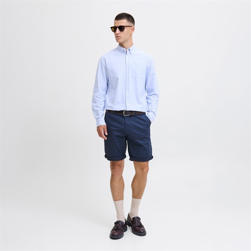 JACK & JONES Mens Chino Shorts Navy Blazer - Image 4