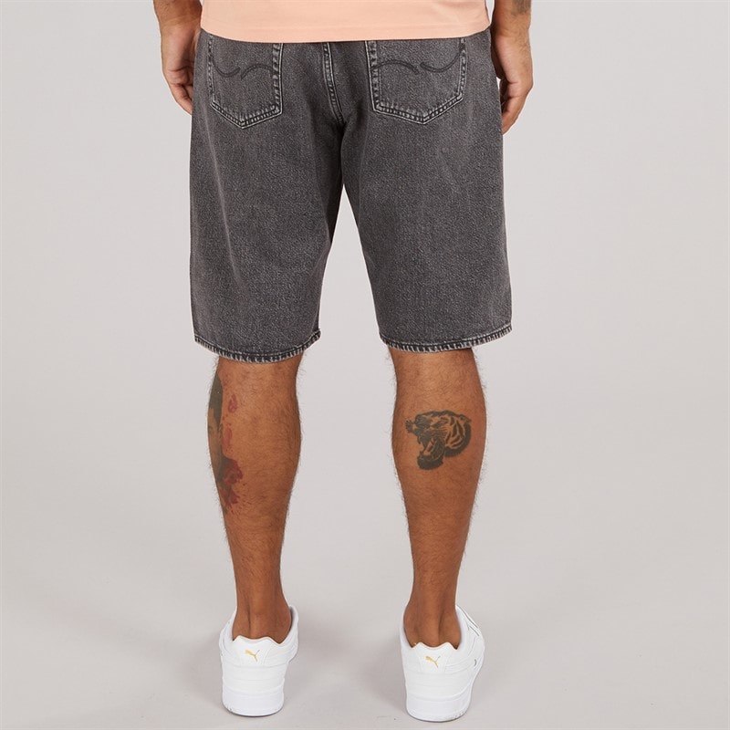 JACK & JONES Mens Ron Original Shorts SQ 293 Black Denim - Image 2