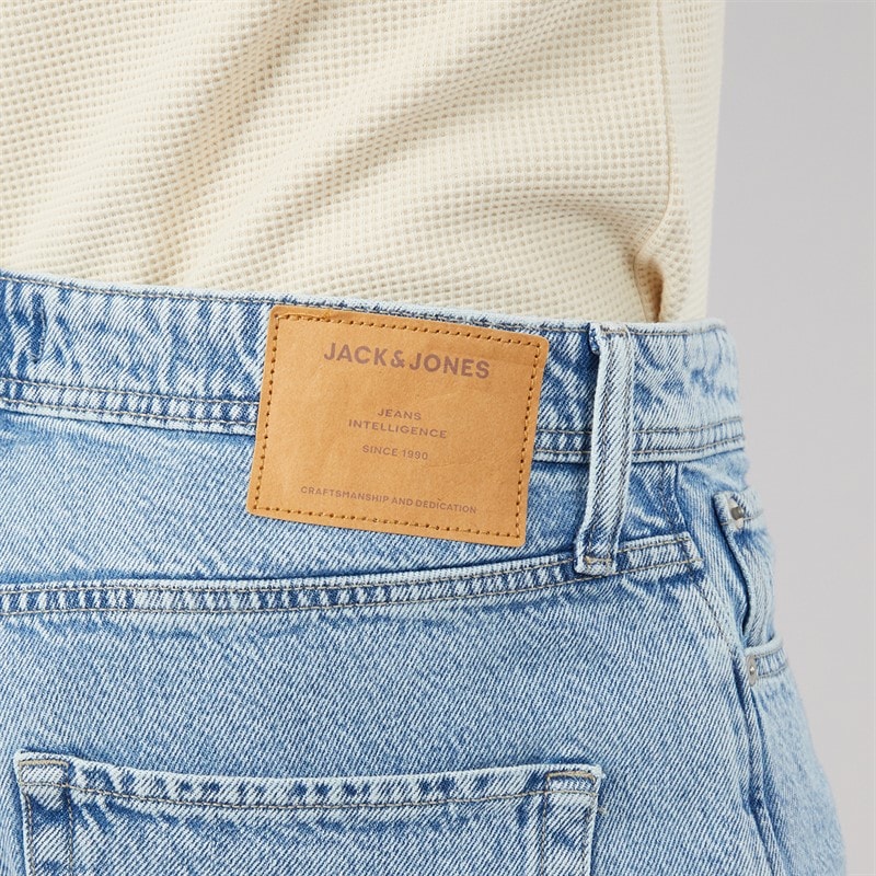 JACK & JONES Mens Ron Original Shorts SQ 291 Blue Denim - Image 5