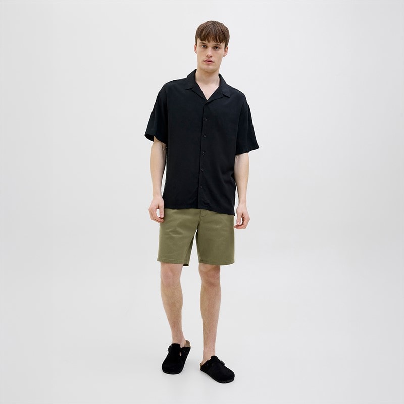 JACK & JONES Mens Sharp Chino Shorts Deep Lichen Green - Image 4