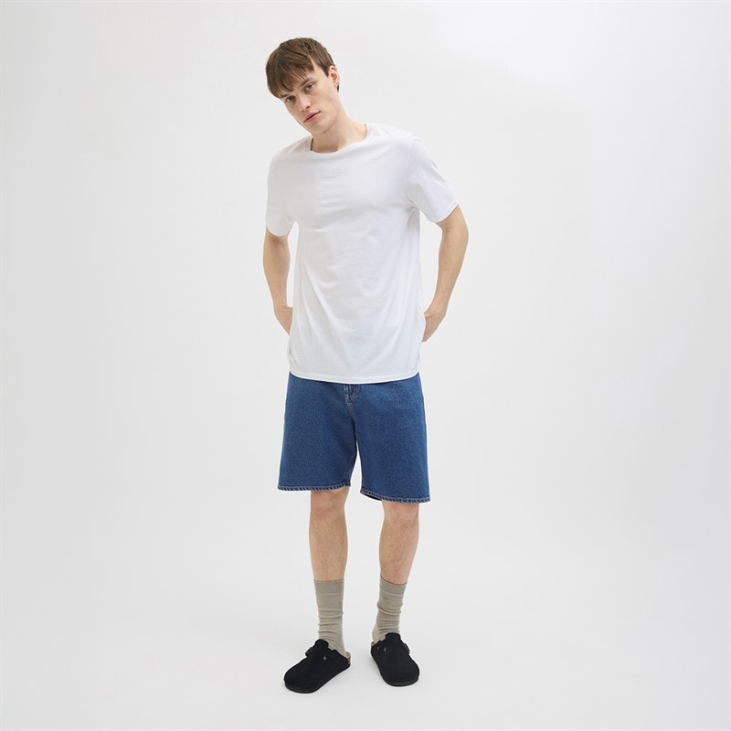 JACK & JONES Mens Taylor Jjcraft AKM 635 Shorts Blue Denim - Image 3