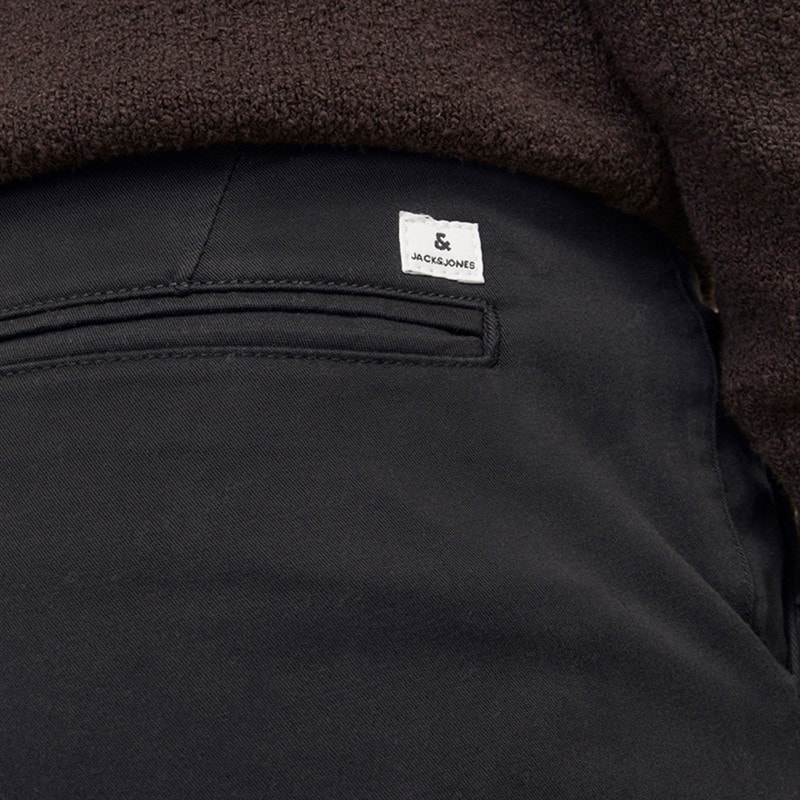JACK & JONES Mens Marco Dave Chinos Black - Image 3