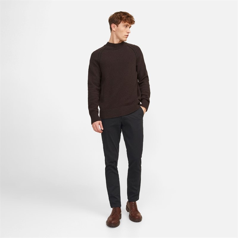 JACK & JONES Mens Marco Dave Chinos Black - Image 4