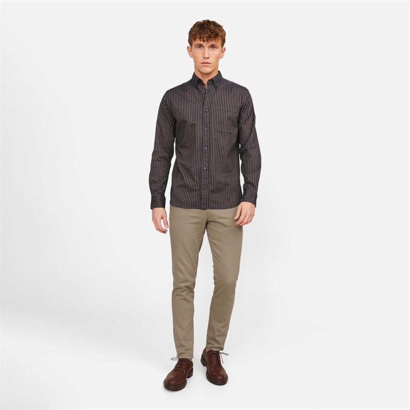 JACK & JONES Mens Marco Dave Chinos Beige - Image 4