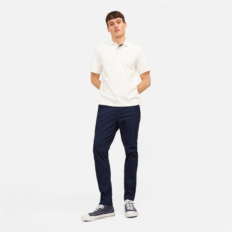JACK & JONES Mens Marco Dave Chinos Navy - Image 4