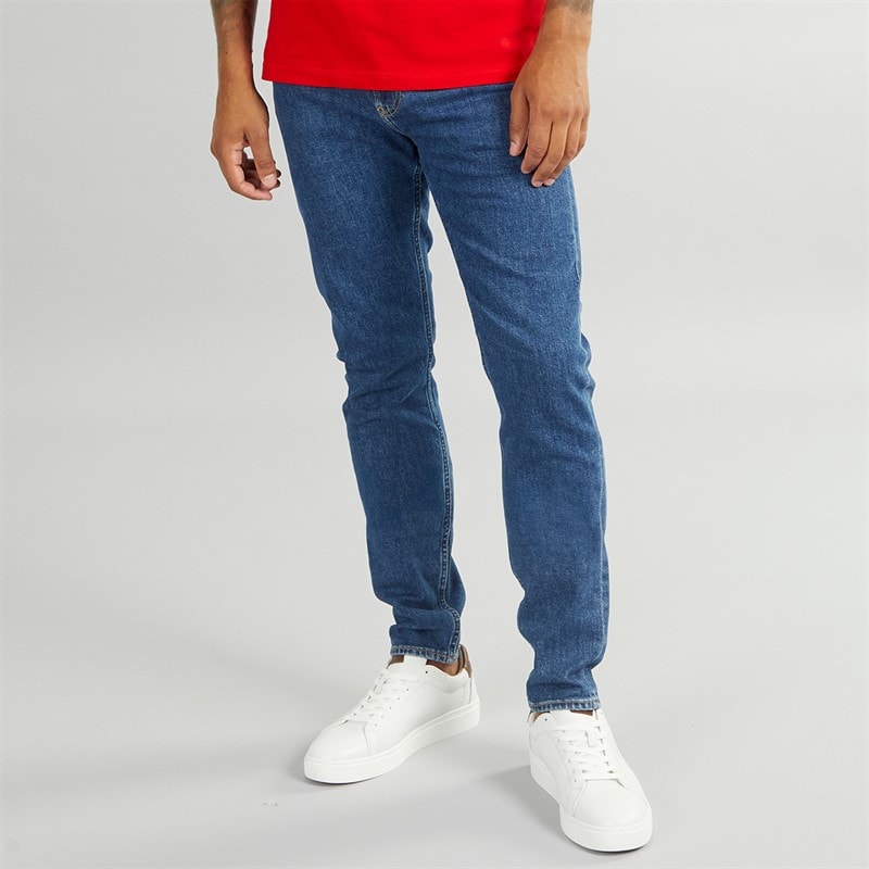 Calvin Klein Jeans Mens Tapered Jeans Denim Dark - Image 1