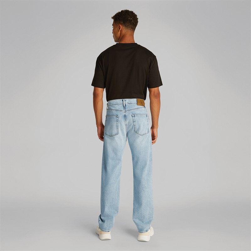 Calvin Klein Jeans Mens Standard Straight Jeans Denim Light - Image 4