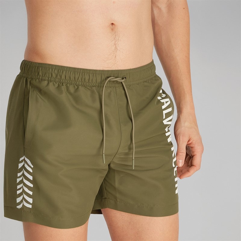 Calvin Klein Jeans Mens Board Shorts Burnt Olive - Image 2