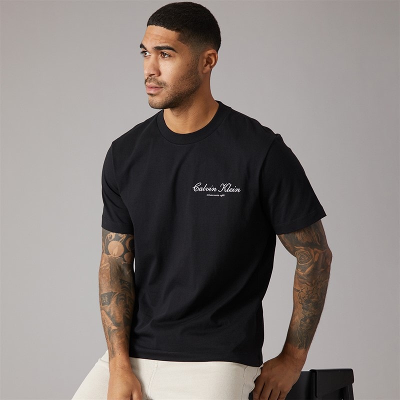 Calvin Klein Jeans Mens 20S March Graphic T-Shirt Black