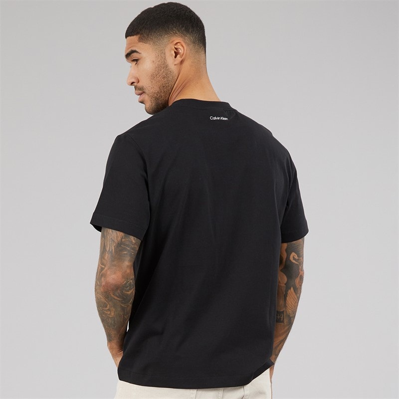 Calvin Klein Jeans Mens 20S March Graphic T-Shirt Black - Image 2