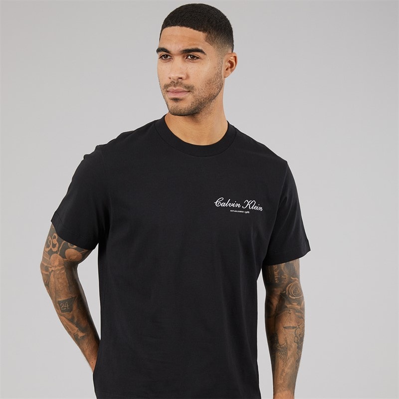 Calvin Klein Jeans Mens 20S March Graphic T-Shirt Black - Image 3