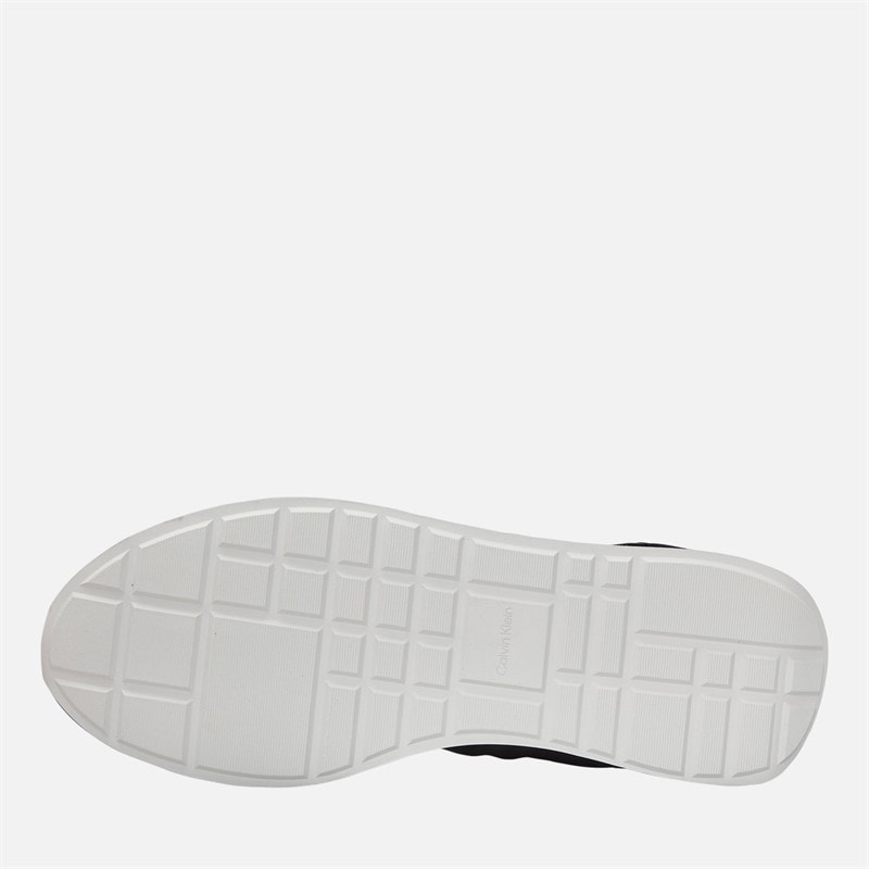 Calvin Klein Jeans Mens Retro Runner Trainers Black/Stormfront/Vaporous White - Image 2