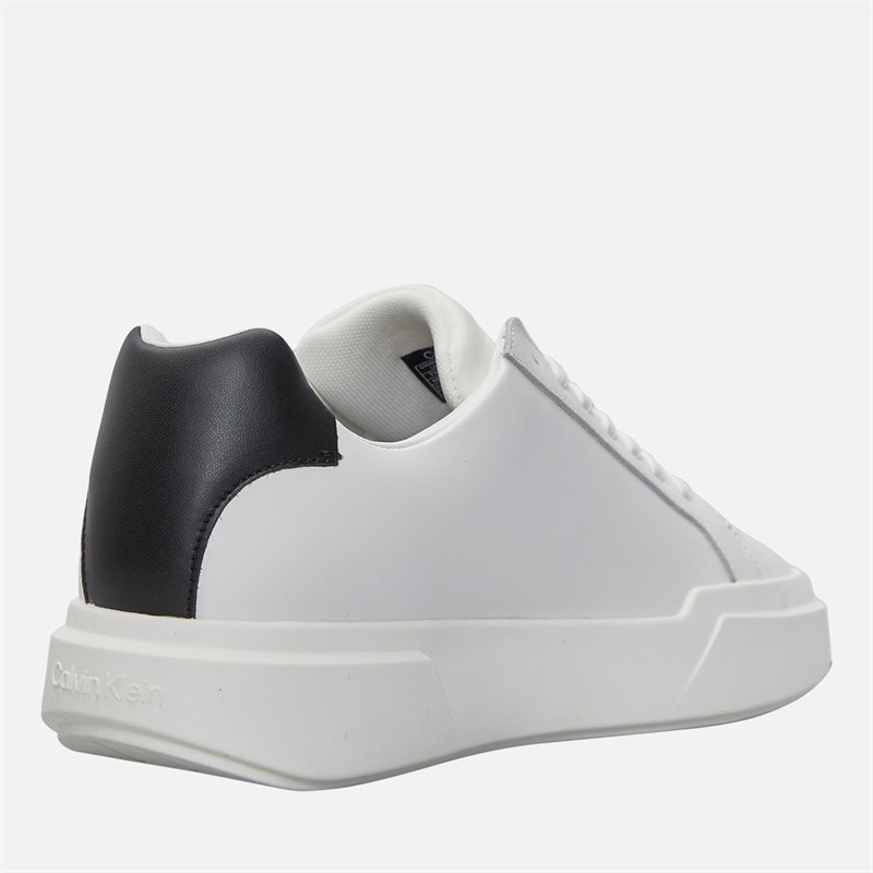 Calvin Klein Jeans Mens Chunky Cupsole Trainers Bright White/Black - Image 5