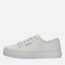 Calvin Klein Jeans Womens VULC Flatform Trainers Lily White