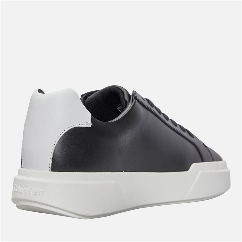 Calvin Klein Jeans Mens Chunky Cupsole Trainers Black/Bright White - Image 5