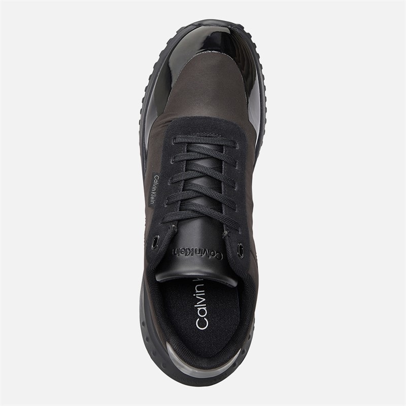 Calvin Klein Jeans Womens Eva Runner Trainers Triple Black - Image 4